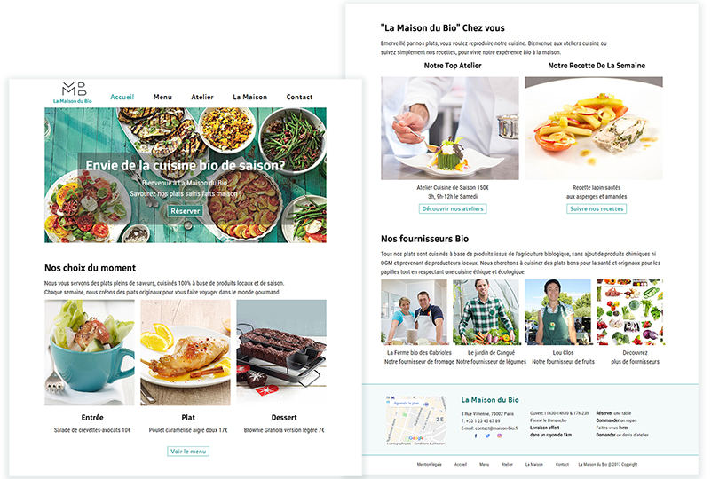 maison du bio homepage